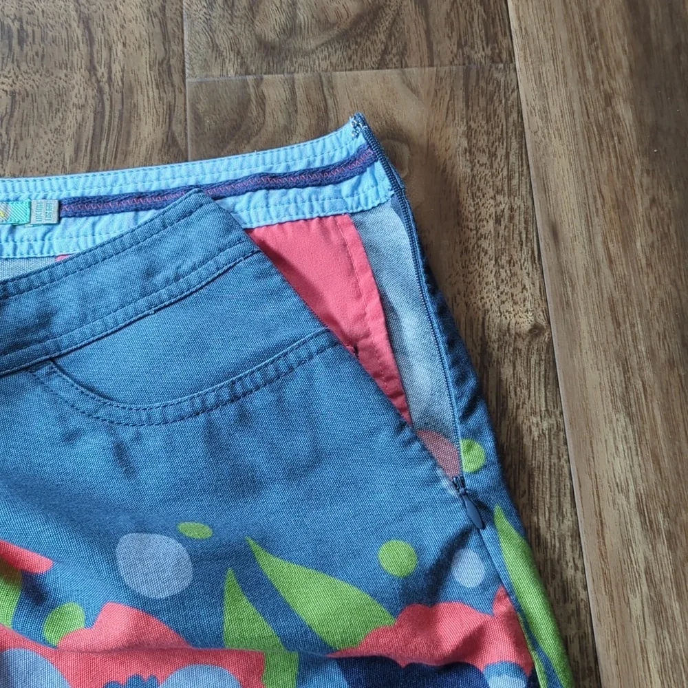 Boden 100% Cotton Floral Skirt